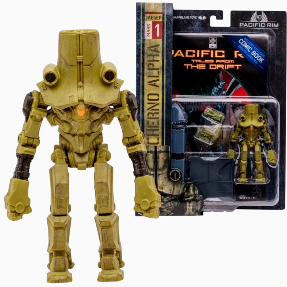 McFarlane Pacific Rim CHERNO ALPHA (JAEGER) 4” Action Figure W/comic Book
